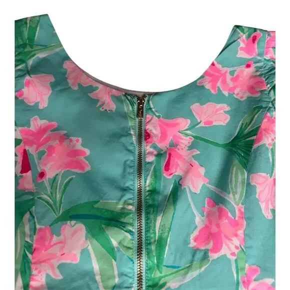 Lilly Pulitzer Girls Momoa Aqua Al Fresco Isnt She Lovely Dress Pastel Easter 14